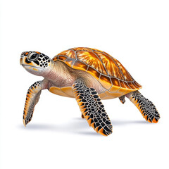 Obraz premium Majestic Sea Turtle: A Glimpse of Grace and Freedom