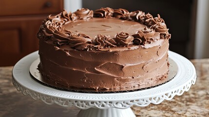 Decadent Chocolate Cake with Exquisite Frosting