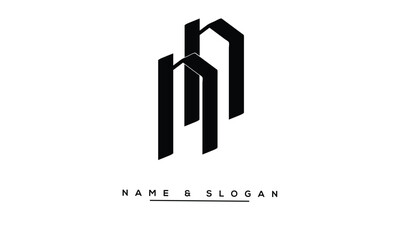 NN Abstract Letters Logo Monogram