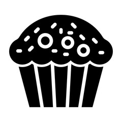 Muffin Glyph Icon Design