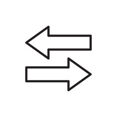 Arrow Icon Flat vector set outline