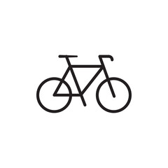 Obraz premium Bicycle icon Flat vector set outline