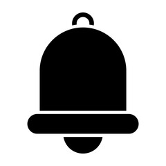 Notification Bell Glyph Icon Design