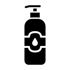 Body Lotion Glyph Icon Design