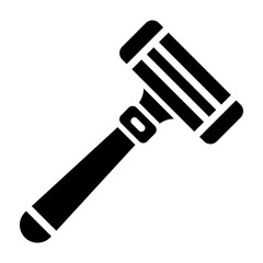 Razor Glyph Icon Design