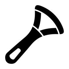 Tongue Scraper Glyph Icon Design