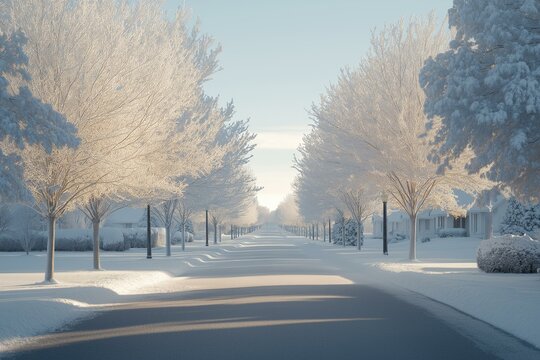 Snow-Covered Street