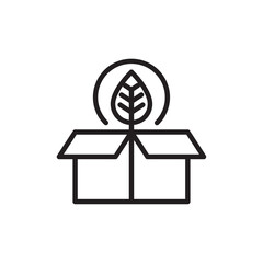 Eco Energy icon Flat vector set outline