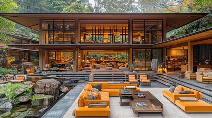 Luxury Modern Japanese Villa Design: Peaceful Home in Nature