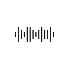 Voice icon Flat vector set outline