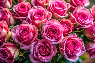 Naklejka premium High-resolution pink rose background, perfect for romantic settings; a pretty, 8K stock photo.