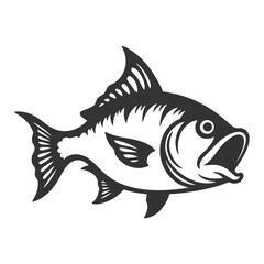 Fish Silhouette Vector Illustration