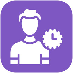 Alone Time vector icon illustration of Vacation Planning iconset.