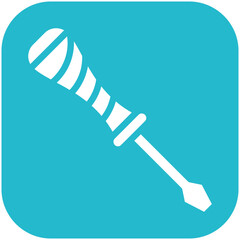 Screwdriver vector icon illustration of Home Improvements iconset.