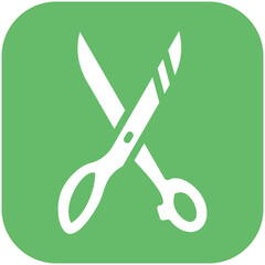 Scissors vector icon illustration of Home Improvements iconset.