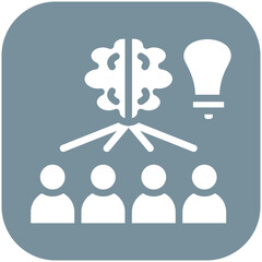 Brainstorming vector icon illustration of Business & Economy iconset.