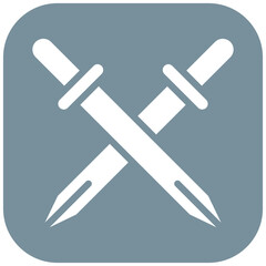 Swords vector icon illustration of Children Toys iconset.