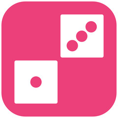 Dice vector icon illustration of Children Toys iconset.