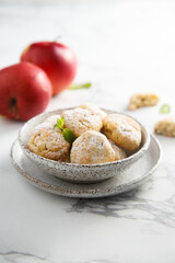 Homemade apple cookies