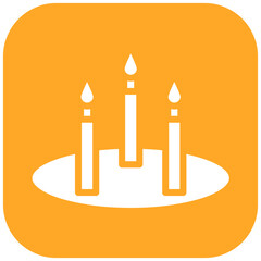 Candles vector icon illustration of Party and Celebration iconset.