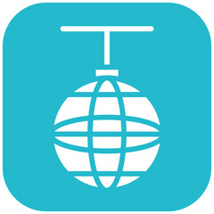 Disco Ball vector icon illustration of Party and Celebration iconset.