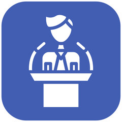 Party Host vector icon illustration of Party and Celebration iconset.