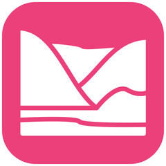 Sand Ripples vector icon illustration of Coastline iconset.