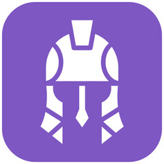 Roman Helmet vector icon illustration of Italy iconset.