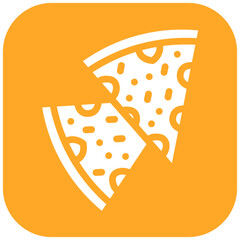 Pizza Slice vector icon illustration of Italy iconset.