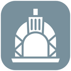 Italian Pizza Oven vector icon illustration of Italy iconset.