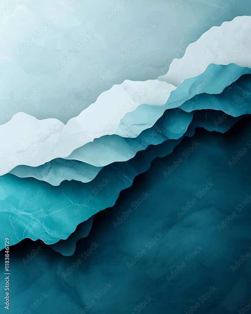 Poster intricate and mesmerizing abstract pattern with a marble like texture featuring a tranquil interplay