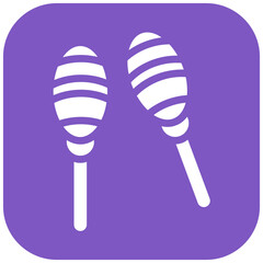 Maracas vector icon illustration of Festa Junina iconset.