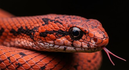 Obraz premium A Close Up View Of An Orange Snake