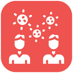 Disease Transmission vector icon illustration of Infectious Diseases iconset.