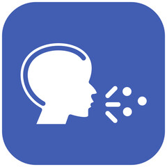 Infectious Droplets vector icon illustration of Infectious Diseases iconset.