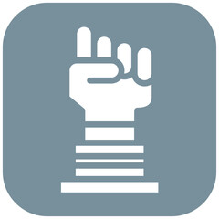 Fighting Spirit vector icon illustration of Chemotherapy iconset.