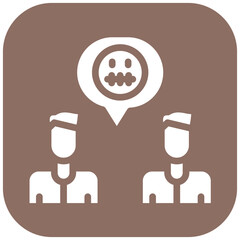 Secret Friend vector icon illustration of Friendship iconset.