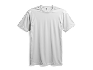 Light Grey Short-Sleeved Crew Neck T-Shirt