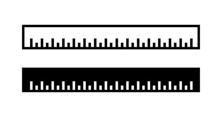 Simple line icons. Linear and silhouette style. Vector icons.