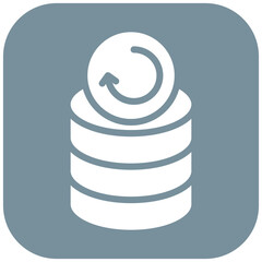 Network Data Recovery vector icon illustration of Networking iconset.