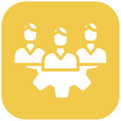 Team Building vector icon illustration of Leadership iconset.