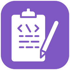 Test Scenario vector icon illustration of Quality Assurance iconset.