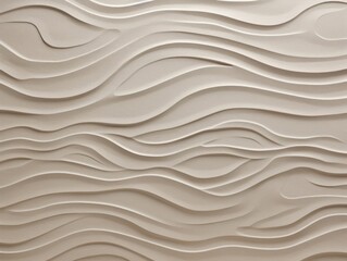 Obraz premium Delicate plaster beige wave texture