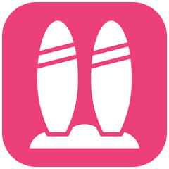 Surfboard vector icon illustration of Outdoor Fun iconset.