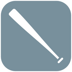 Baseball Bat vector icon illustration of Outdoor Fun iconset.