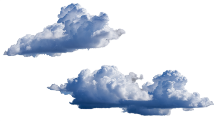 Cutout clean cloud transparent backgrounds, ,3d rendering, Collection of random shapes of abstract clouds, PNG Cloud.