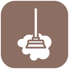 Dusting vector icon illustration of Cleaning and Dusting iconset.