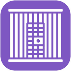 Prison vector icon illustration of Law & Legislation iconset.