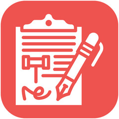 Petition vector icon illustration of Law & Legislation iconset.