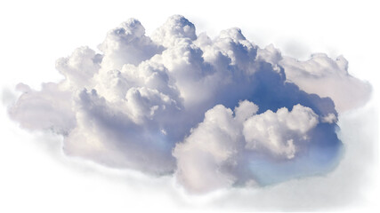 Cutout clean cloud transparent backgrounds, ,3d rendering, Collection of random shapes of abstract clouds, PNG Cloud.